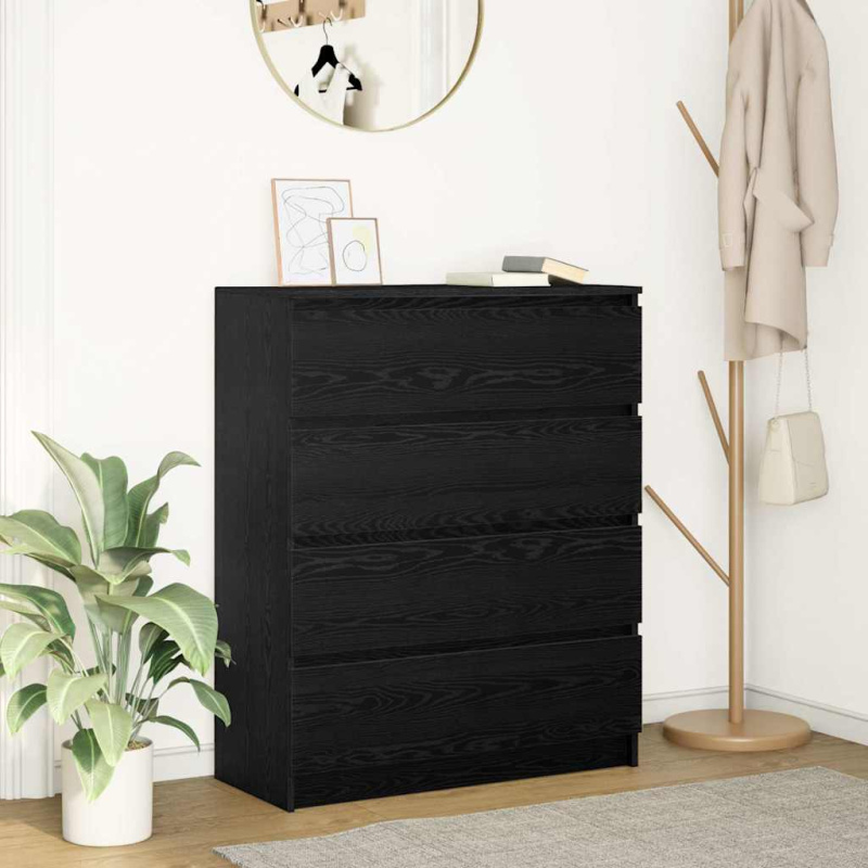 Příborník Hnědý Dub 80X35X99 Cm Kompozitní Dřevo - Staré dřevo