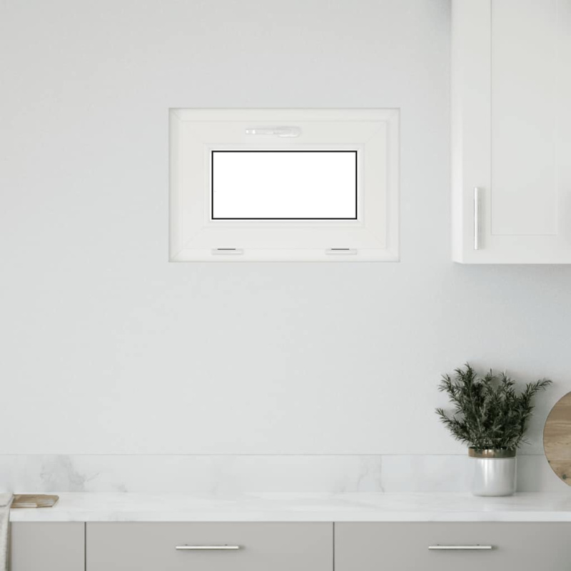 Sklepní Okno Risor Výklopné 2 Skla Bílá - with double glazing / 80 x 40 cm