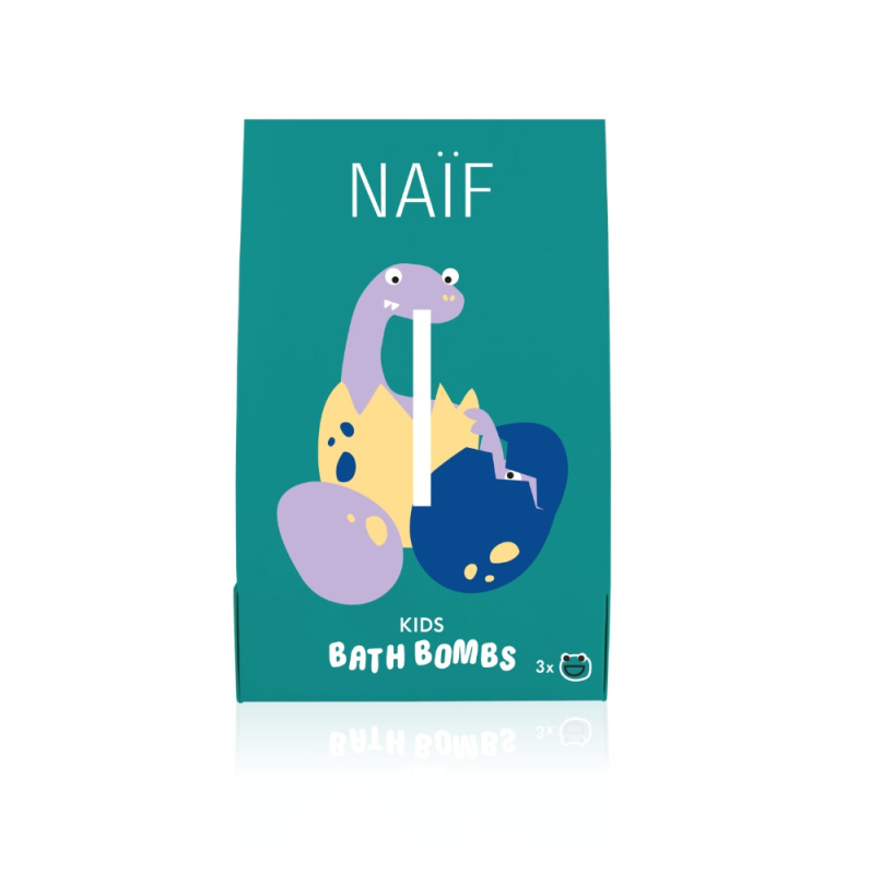 Naif Kids Bath Bombs koupelová bomba pro děti 3x40 g