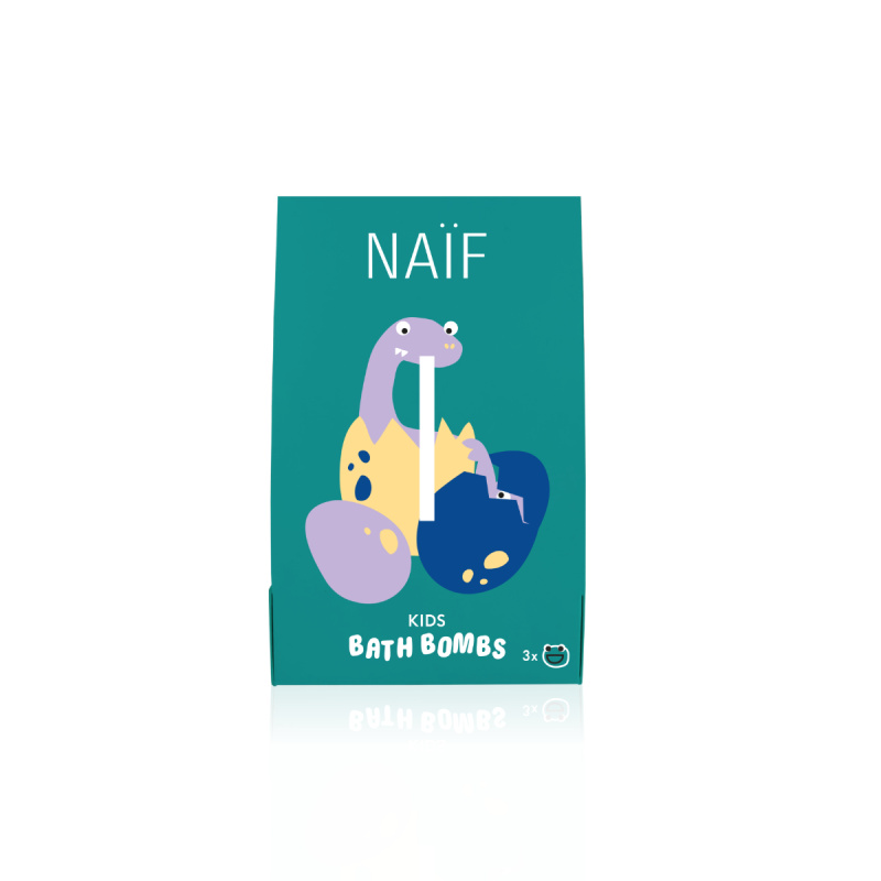 Naif Kids Bath Bombs koupelová bomba pro děti 3x40 g