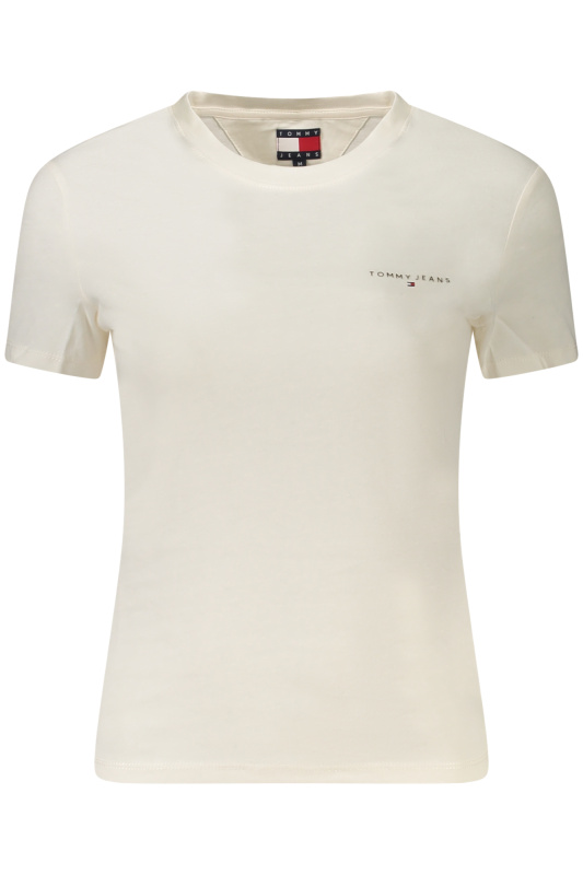Tommy Jeans dámské krémové tričko