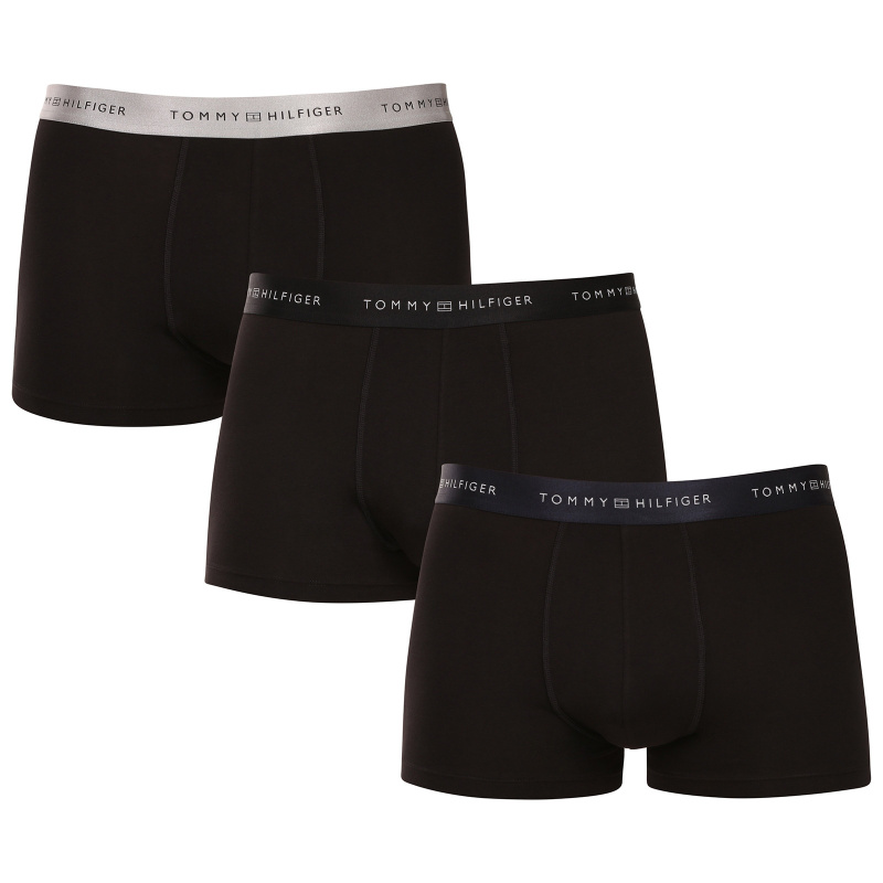 3PACK pánské boxerky Tommy Hilfiger černé (UM0UM03411 0R3) L, trenky / trenýrky