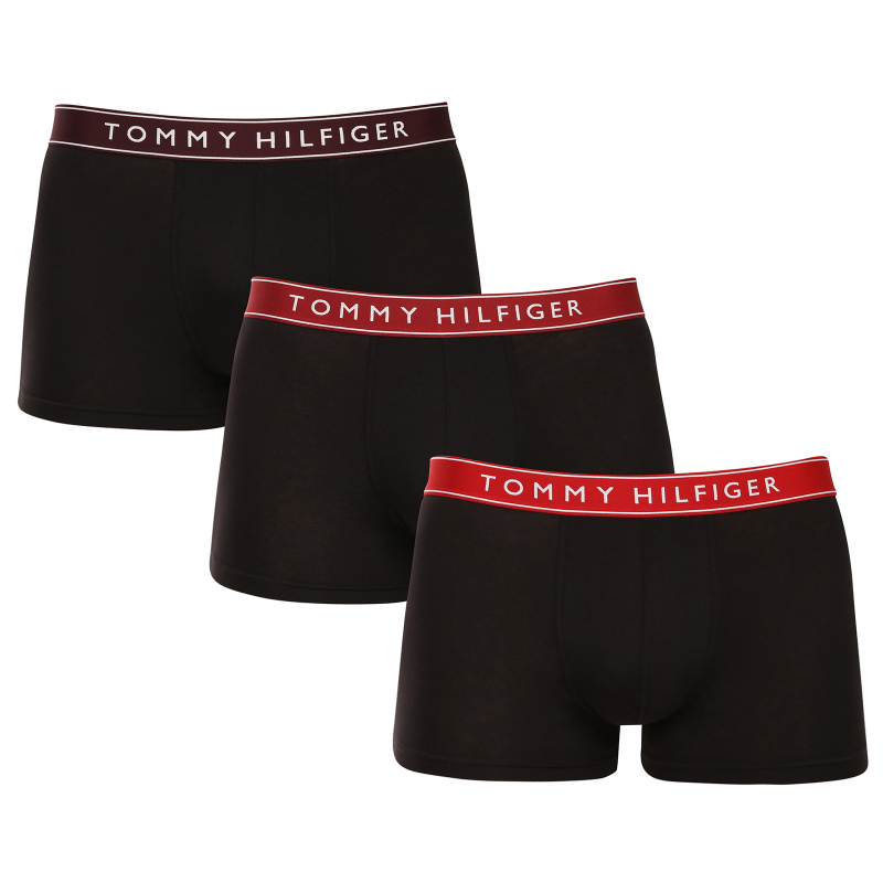 3PACK pánské boxerky Tommy Hilfiger černé (UM0UM03457 0VR) XXL, trenky / trenýrky