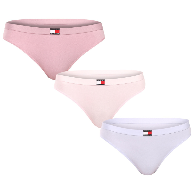 3PACK dámská tanga Tommy Hilfiger vícebarevná (UW0UW06139 05F) S