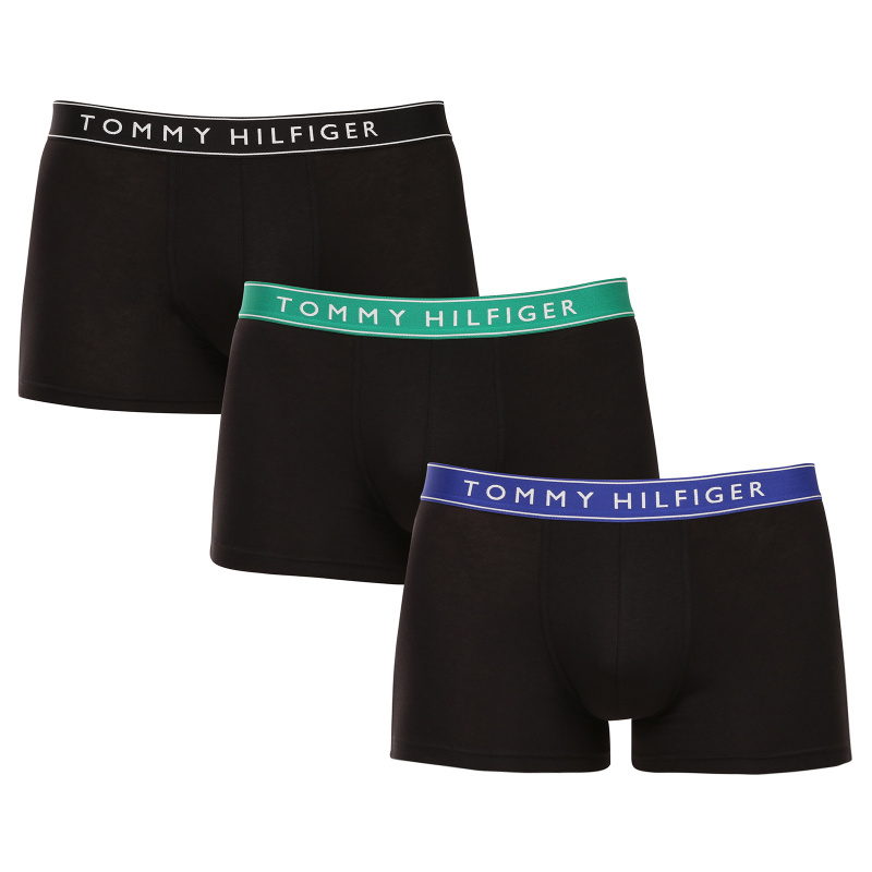 3PACK pánské boxerky Tommy Hilfiger černé (UM0UM03457 0VD) XXL, trenky / trenýrky