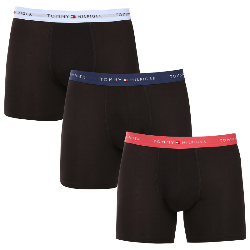 3PACK pánské boxerky Tommy Hilfiger černé (UM0UM02765 0T8) XXL, trenky / trenýrky