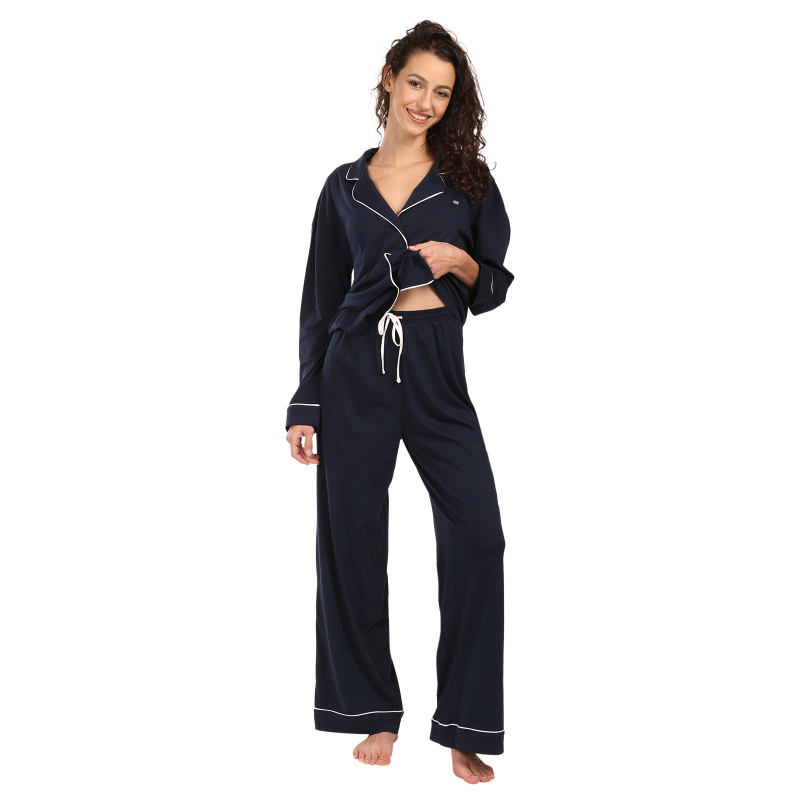 Dámské pyžamo Tommy Hilfiger modré (UW0UW06142 C1G) XS