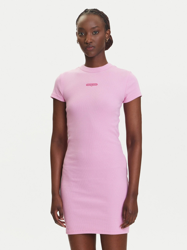 Tommy Jeans dámské růžové šaty