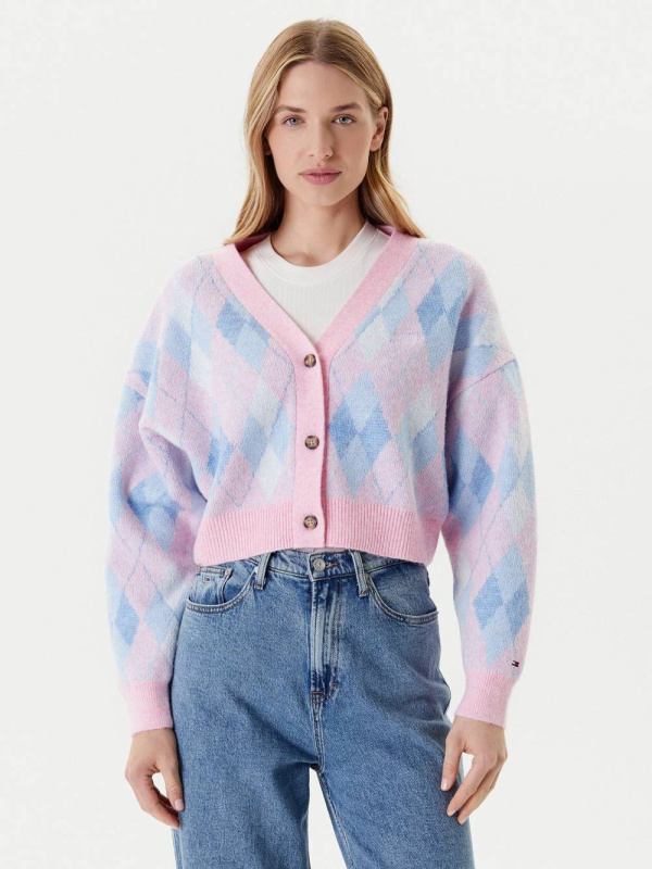 Tommy Jeans dámský vzorovaný svetr