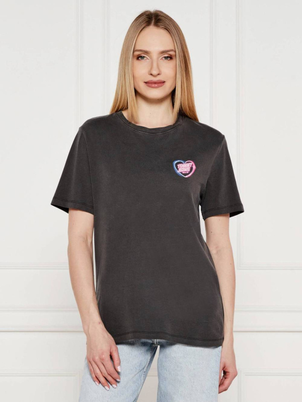 Tommy Jeans dásmké šedé tričko