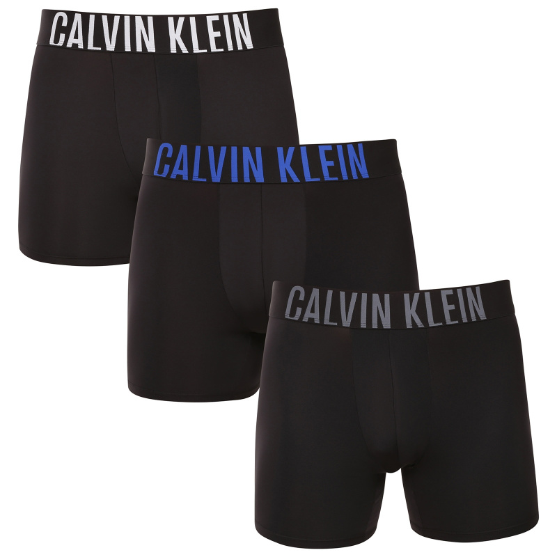 3PACK pánské boxerky Calvin Klein černé (NB3612A-ZDH) XL, trenky / trenýrky
