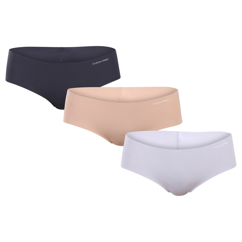 3PACK dámské kalhotky Calvin Klein bezešvé vícebarevné (QD3559E-31K) L