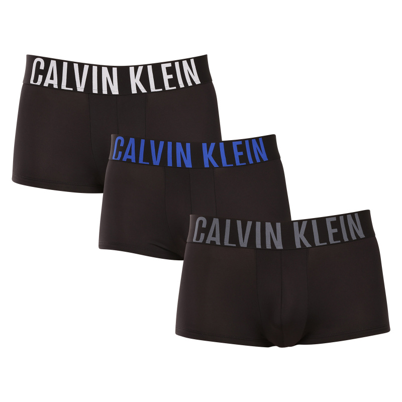 3PACK pánské boxerky Calvin Klein černé (NB3611A-ZDH) S, trenky / trenýrky