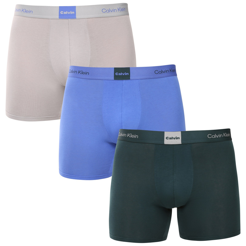 3PACK pánské boxerky Calvin Klein vícebarevné (NB4477-3U5) M, trenky / trenýrky