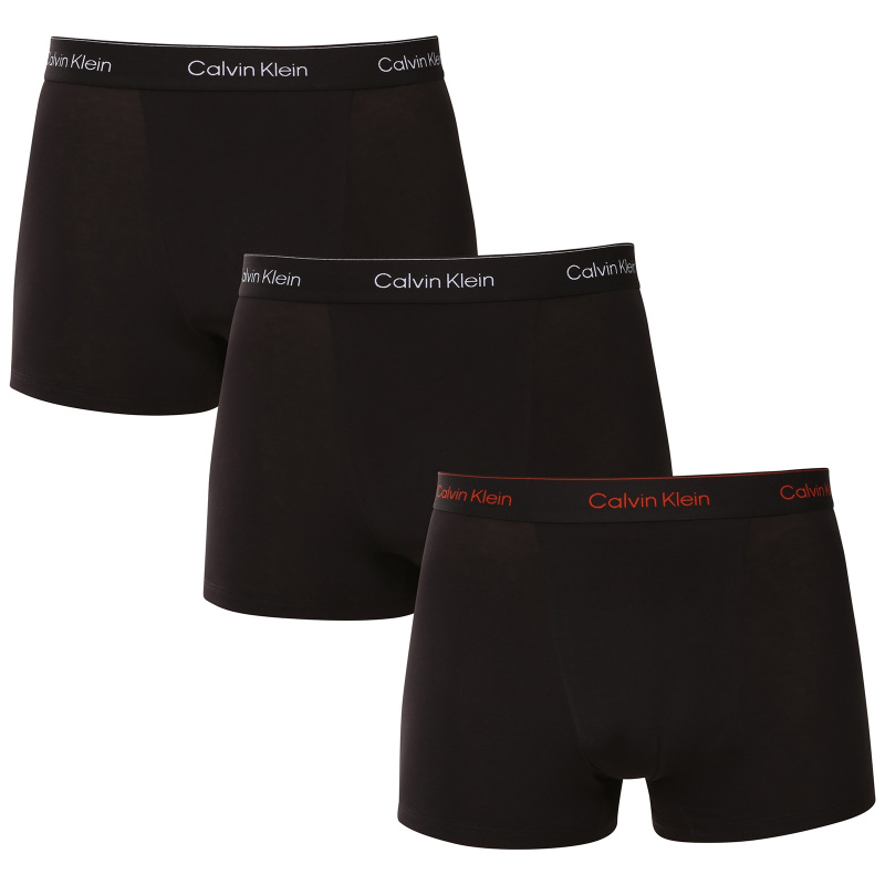 3PACK pánské boxerky Calvin Klein černé (NB4286-0FL) XXL, trenky / trenýrky