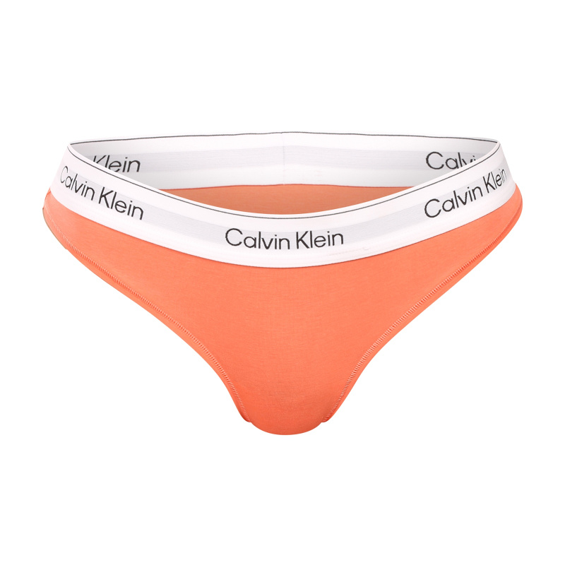 Dámská tanga Calvin Klein oranžová (QF8518-YTS) M