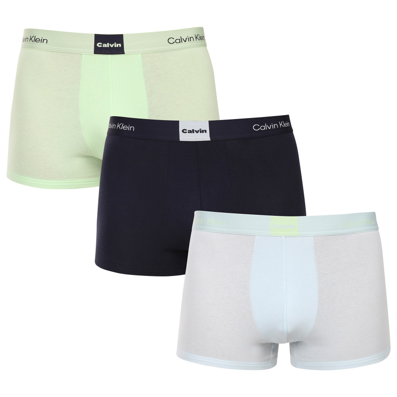 3PACK pánské boxerky Calvin Klein vícebarevné (NB4476-3U3) XXL, trenky / trenýrky