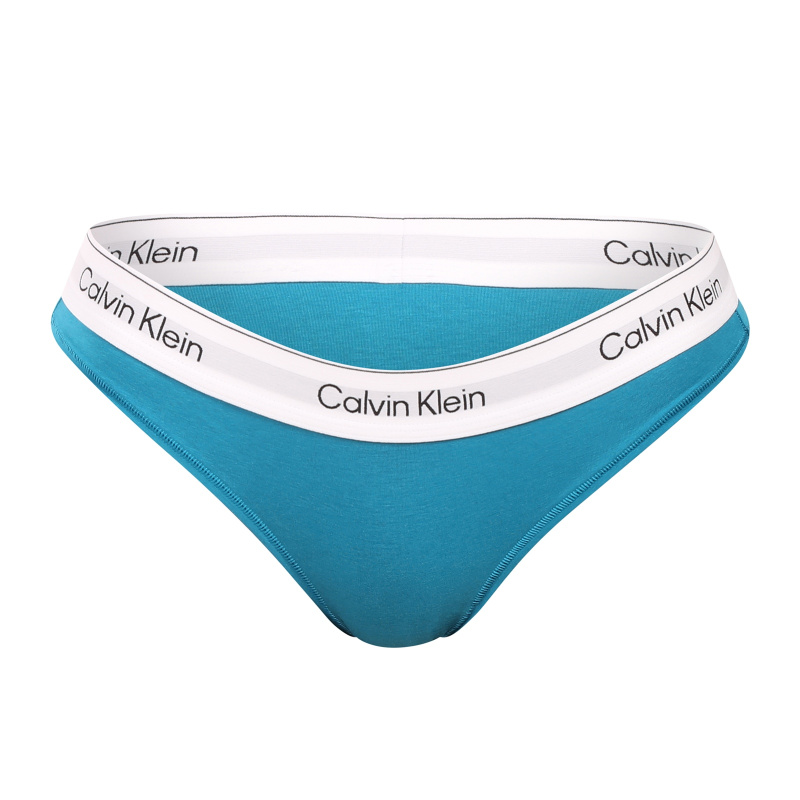 Dámské kalhotky brazilky Calvin Klein modré (QF8522-YTM) L