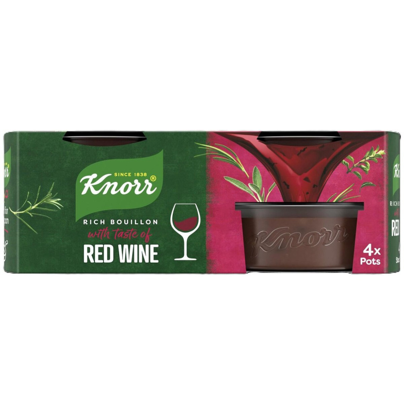 Knorr Bohatý bujón s chutí červeného vína (4×26 g)