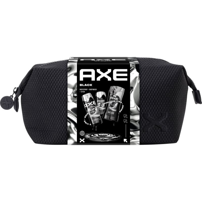 Axe Black Kosmetická taška pro muže 3 ks