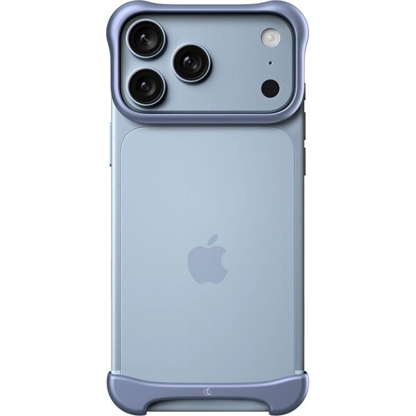 Arc Pulse Aluminium ochranný hliníkový rám iPhone 18 Pro matný světle modrý