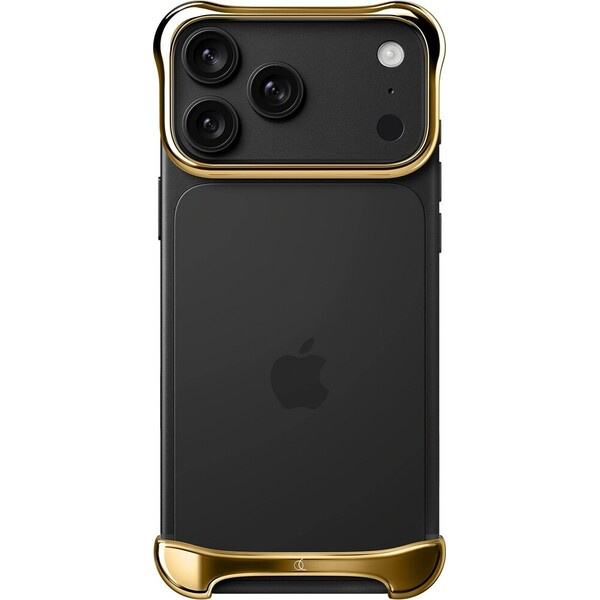 Arc Pulse Aluminium ochranný hliníkový rám iPhone 18 Pro zlatý