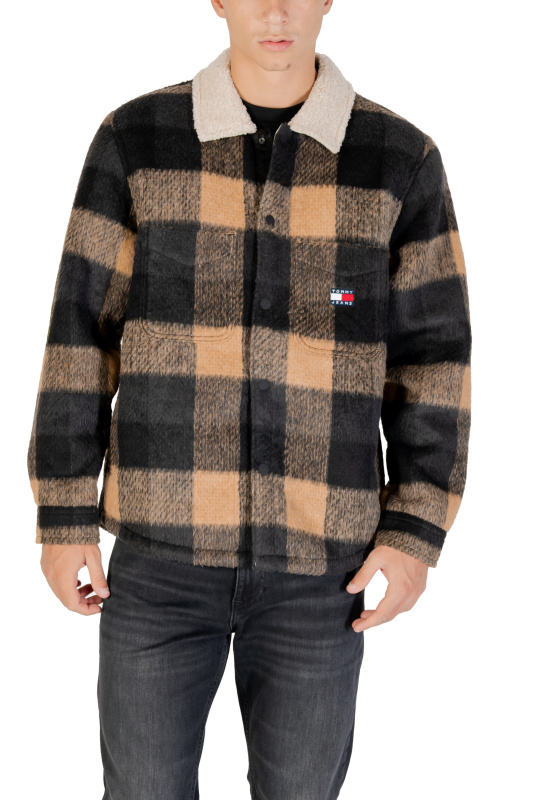 Tommy Jeans pánská černo-béžová bunda