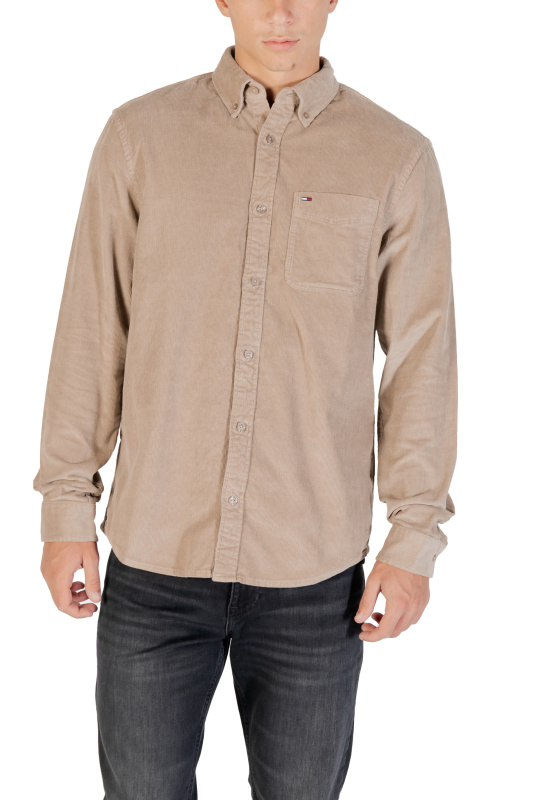 Tommy jeans pánská světle hnědá košile