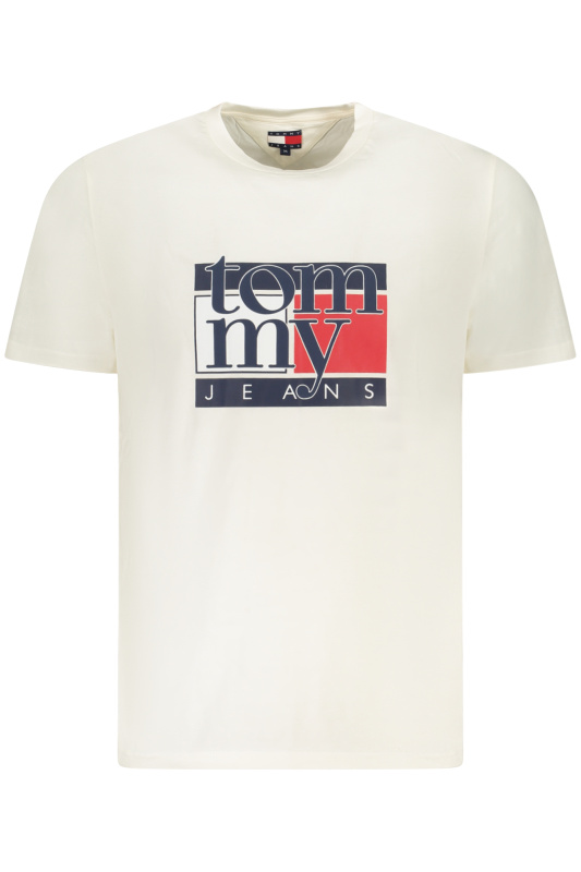 Tommy Jeans pánské krémové triko
