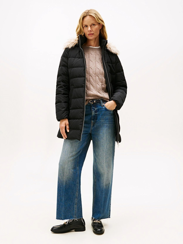 Tommy Hilfiger dámská černá péřová bunda