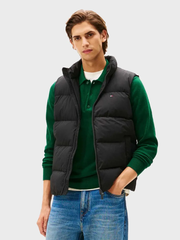 Tommy Hilfiger pánská černá vesta