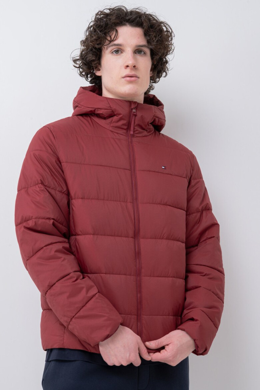 Tommy Hilfiger pánská vínová bunda