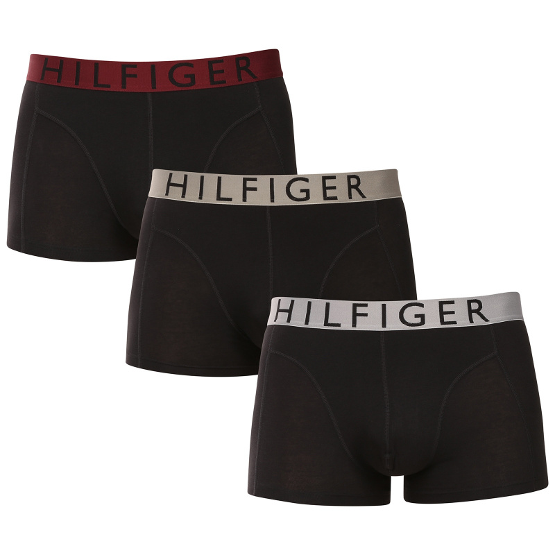 3PACK pánské boxerky Tommy Hilfiger černé (UM0UM03465 0RT) L, trenky / trenýrky