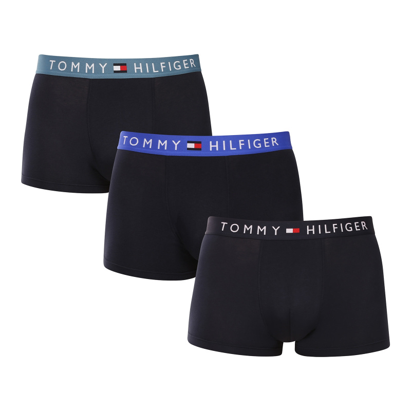 3PACK pánské boxerky Tommy Hilfiger tmavě modré (UM0UM03181 0XE) M, trenky / trenýrky