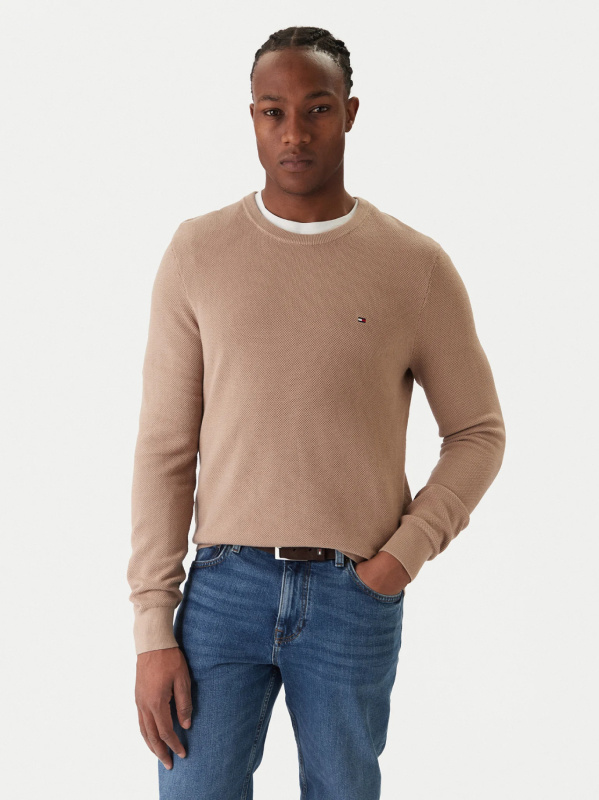 Tommy Hilfiger pánský béžový svetr