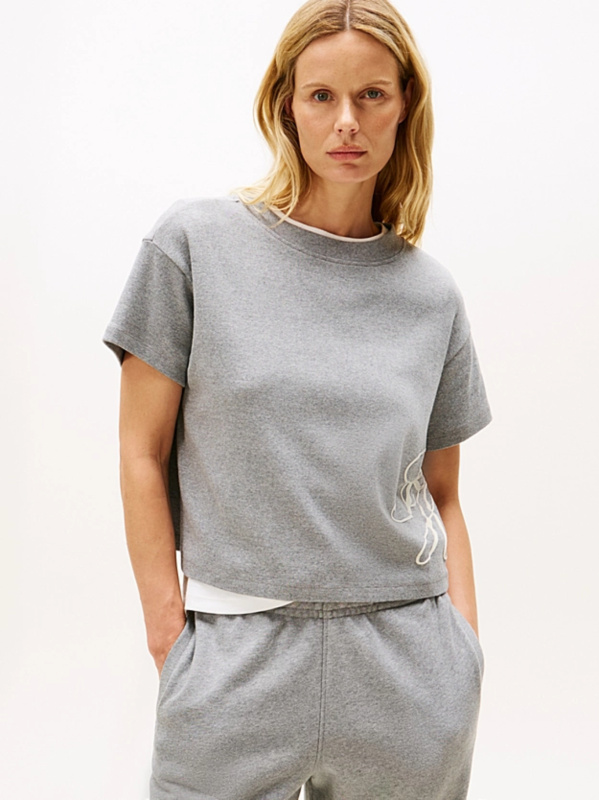 Tommy Hilfiger dámské šedé triko