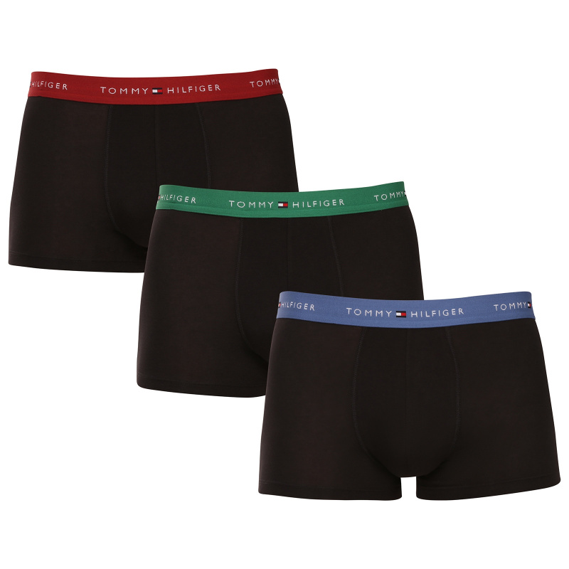 3PACK pánské boxerky Tommy Hilfiger černé (UM0UM02763 0U4) XL, trenky / trenýrky