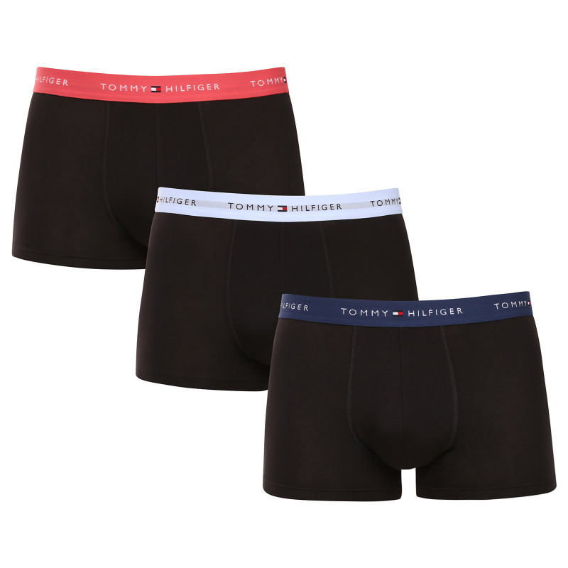 3PACK pánské boxerky Tommy Hilfiger černé (UM0UM02763 0T8) M, trenky / trenýrky