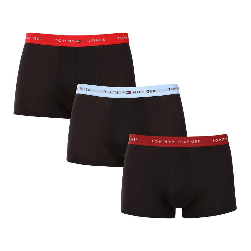 3PACK pánské boxerky Tommy Hilfiger černé (UM0UM02763 0TP) L, trenky / trenýrky
