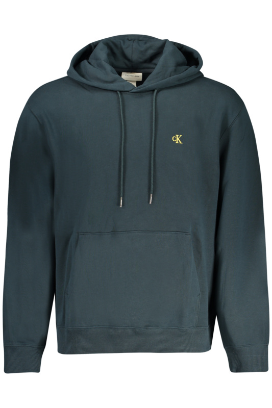 CALVIN KLEIN MEN'S BLUE ZIP-UP SWEATSHIRT