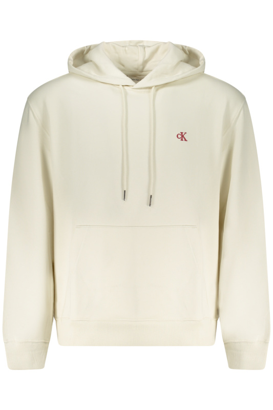 CALVIN KLEIN MEN'S ZIP-UP SWEATSHIRT WHITE