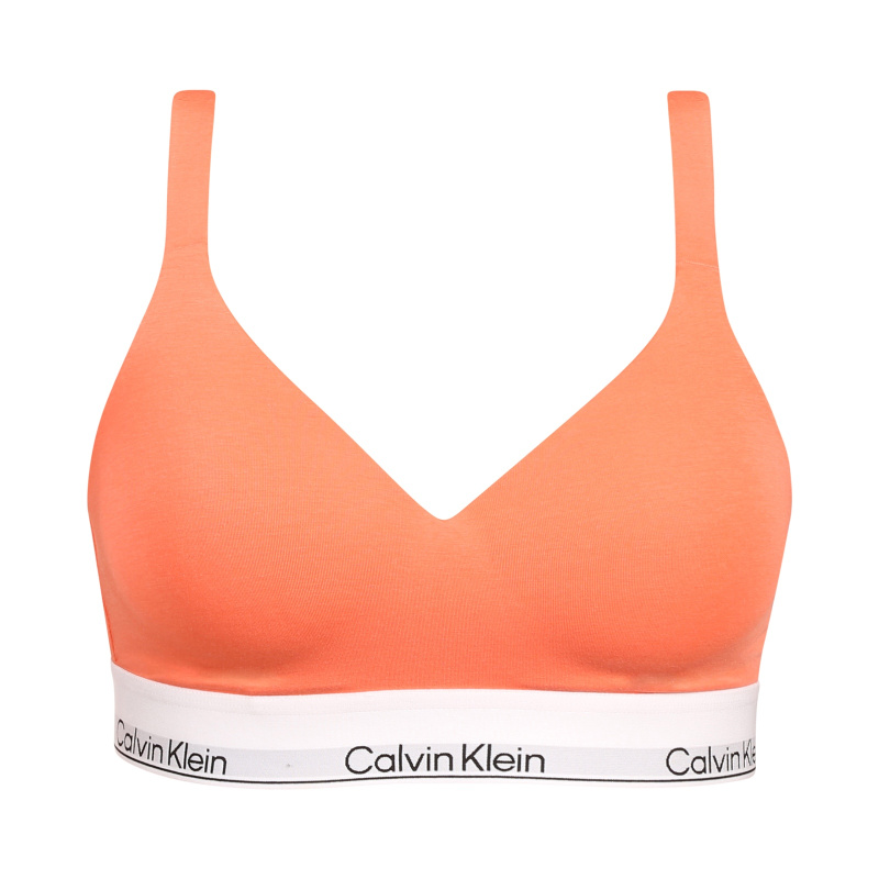 Dámská podprsenka Calvin Klein oranžová (QF8500-YTS) 3XL