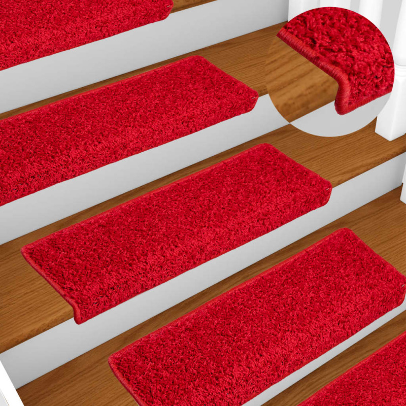 vidaXL Schodové rohože 20 ks 65 x 21 x 4 cm fialové půlkulaté velké