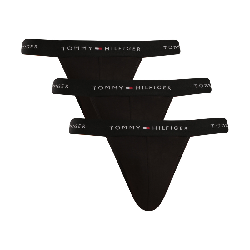 3PACK pánské jocksy Tommy Hilfiger černé (UM0UM03872 0XK) L