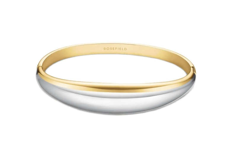 Rosefield Elegantní pevný bicolor náramek Dome JBDBD-J1218