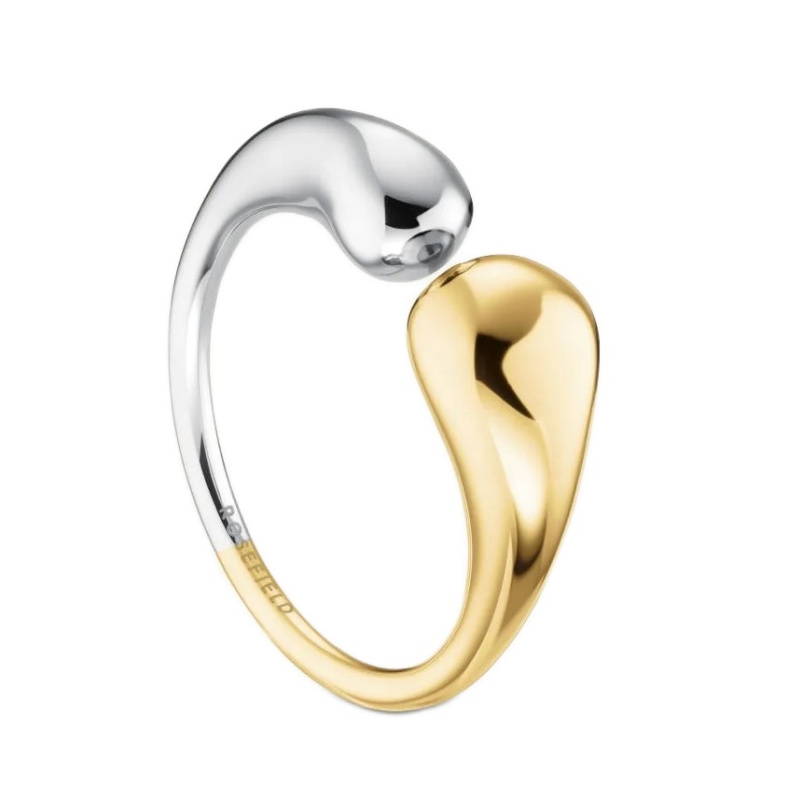 Rosefield Stylový bicolor prsten pro ženy Dome JRDD50D 56 mm