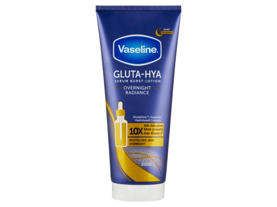 Vaseline Gluta-Hya Overnight Radiance tělové mléko pro rozjasnění pleti 200 ml