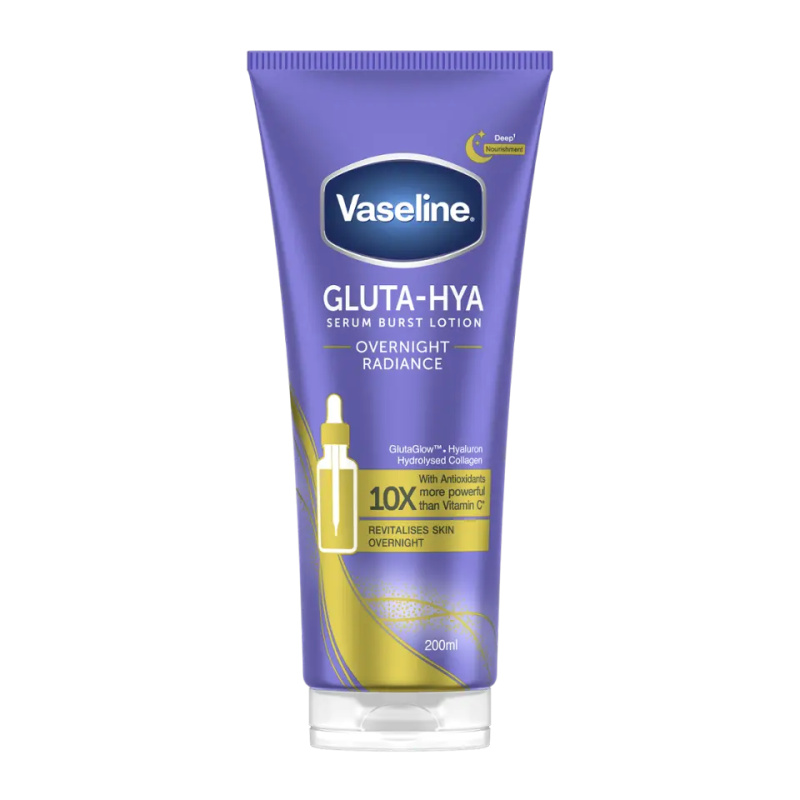 Vaseline Gluta-Hya Overnight Radiance tělové mléko pro rozjasnění pleti 200 ml