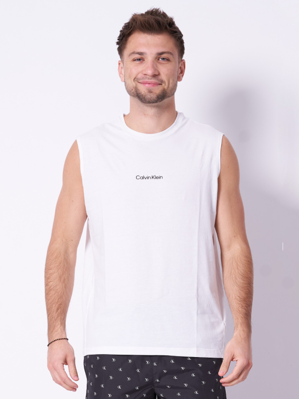 Calvin Klein pánský bílý nátělník