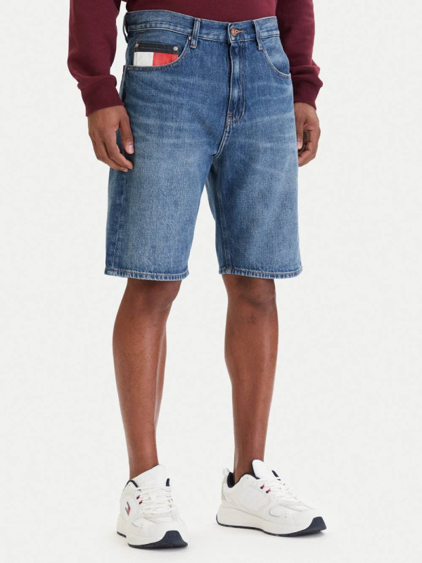 Tommy Jeans pánské modré džínové kraťasy